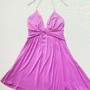 Express Pink Halter Dress XS Extra Small